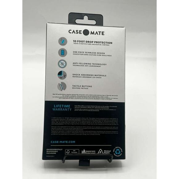 Case-Mate Tough Clear Case for Samsung Galaxy S21 Anti-Yellowing Phone Cover - Picture 3 of 3